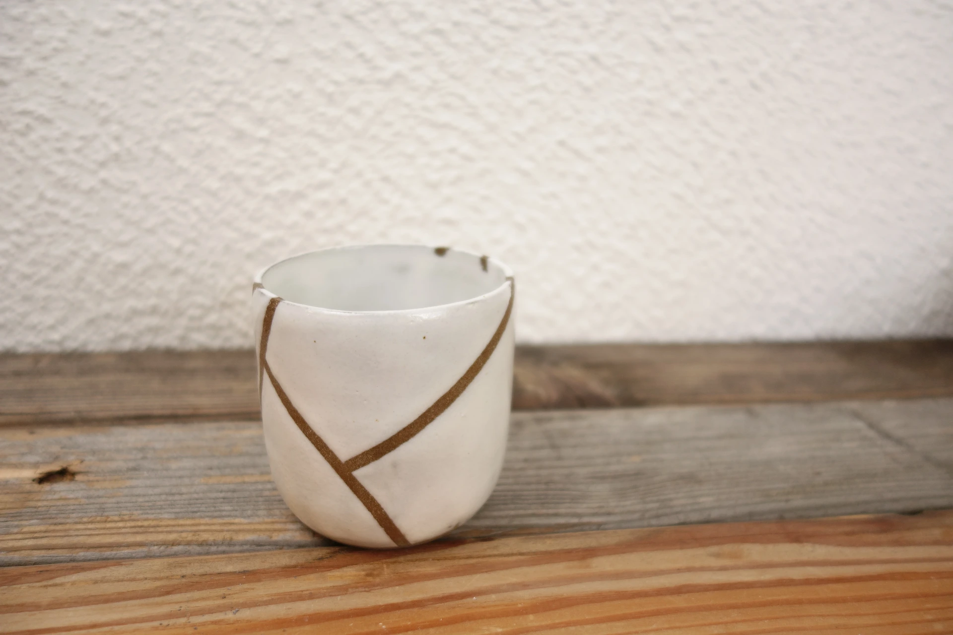 Becher "Lebenslinien" - weiß 