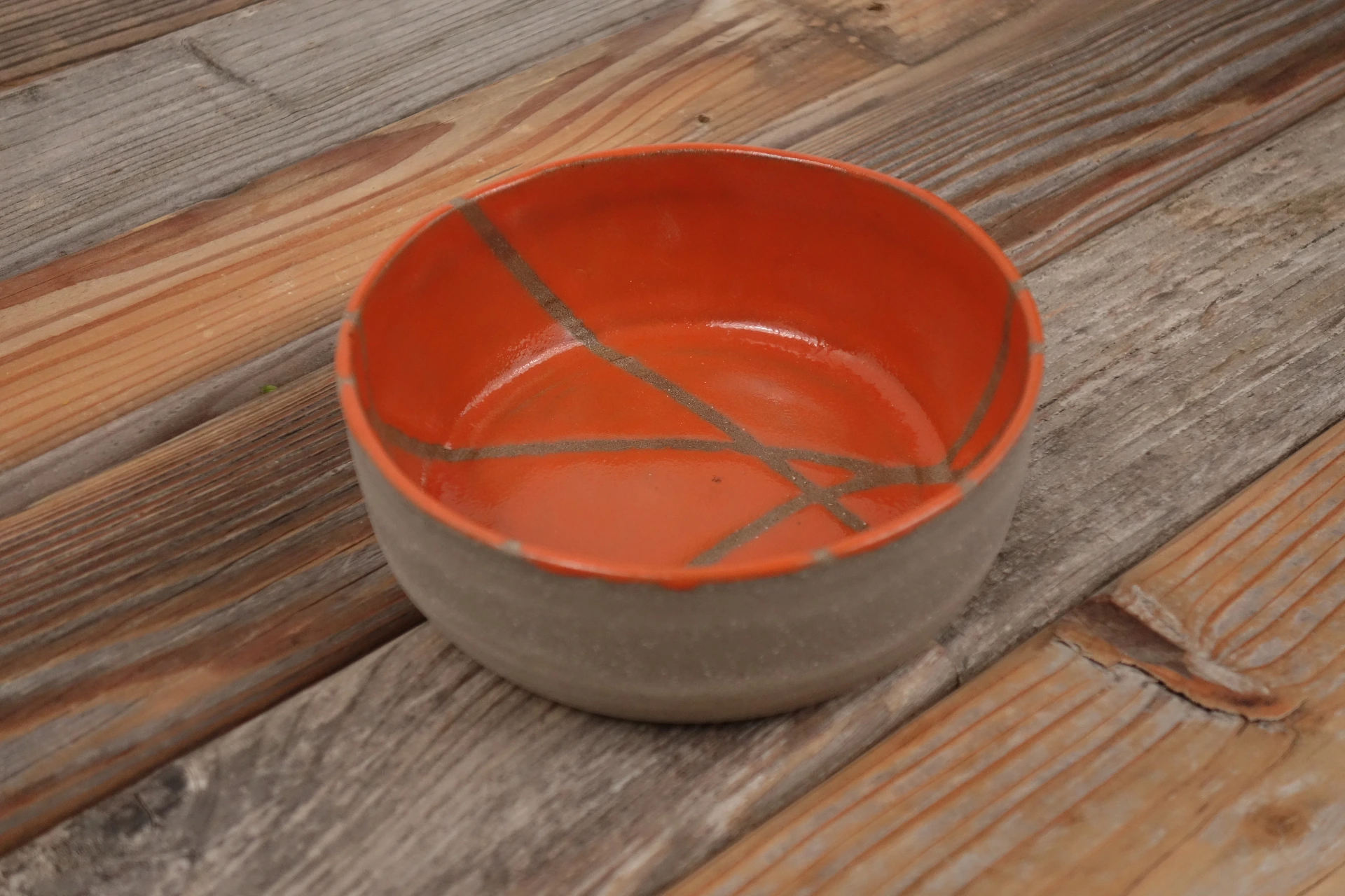 Schale "Lebenslinien" - orange 