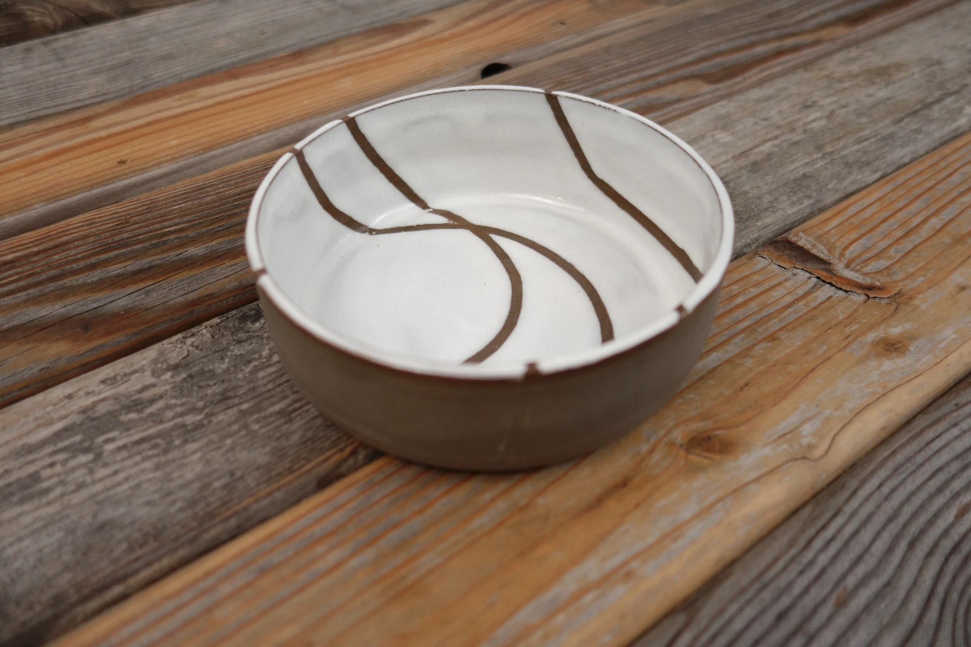 Schale "Lebenslinien" - weiß  